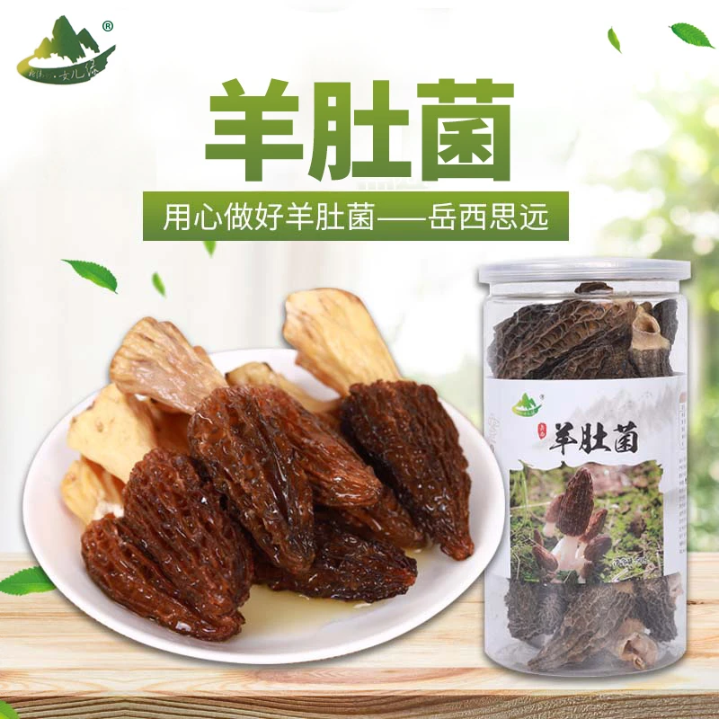 北纬30°女儿绿岳西羊肚菌50g罐装