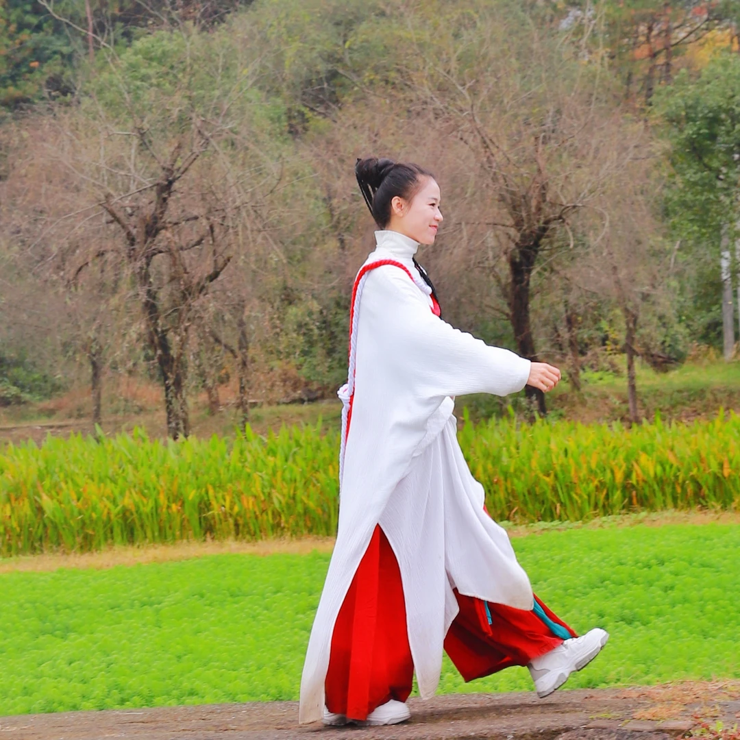 春秋冬中式禅意禅意禅舞服装棉麻女装茶服连衣裙三件套装宽松禅服