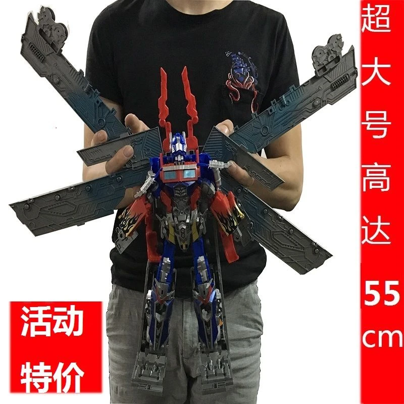 超大变形玩具模型金刚5大款车厢版擎天铁柱男孩子模型小孩玩具