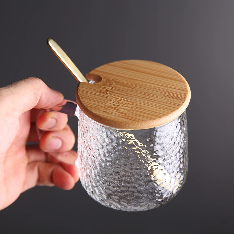 马克水杯盖竹木盖子玻璃杯盖(不含杯）