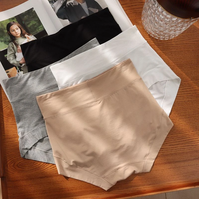 画家 轻薄高腰抹骨加宽腰边轻收腹女士舒适透气内裤短裤 14