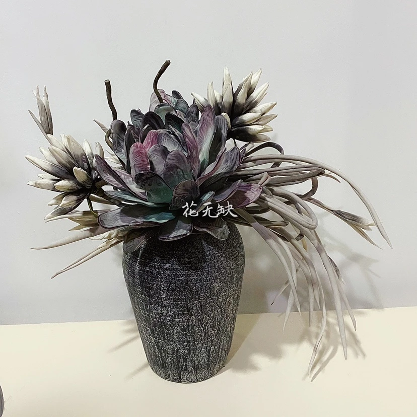 设计师手制花束花艺套装浆果水草写意个性时尚手捧花装饰摆件礼物