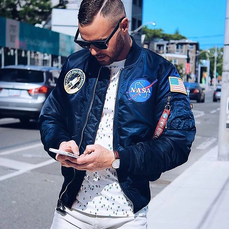 alpha阿尔法飞行夹克ma1飞行服太空总署阿波罗男女加厚款秋冬棉衣