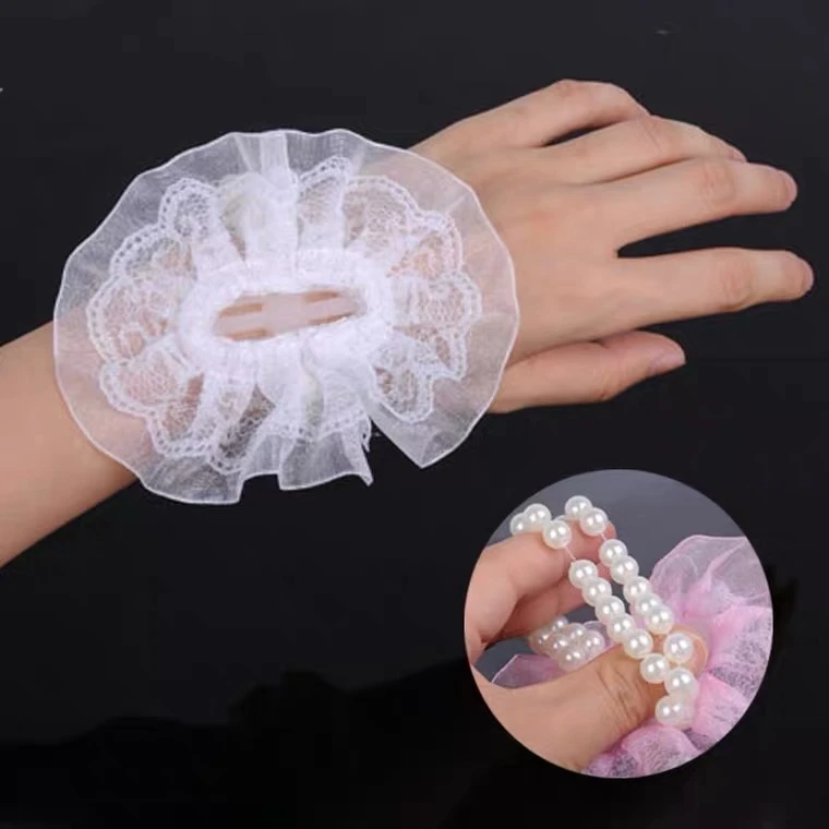 【1帮1】手腕花珍珠链一包10弹力花店花艺花束diy花朵批发