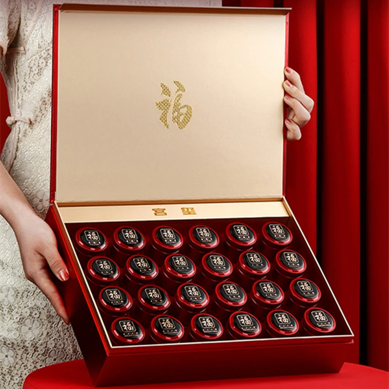 茶叶礼盒装武夷山正宗高档大红袍铁观音金骏眉红茶小罐装送礼300g