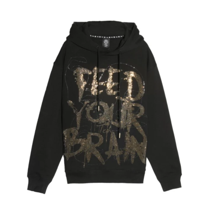 TCH轻奢烫钻工艺新时尚休闲百搭潮流帽衫情侣T21112C6049tch私服