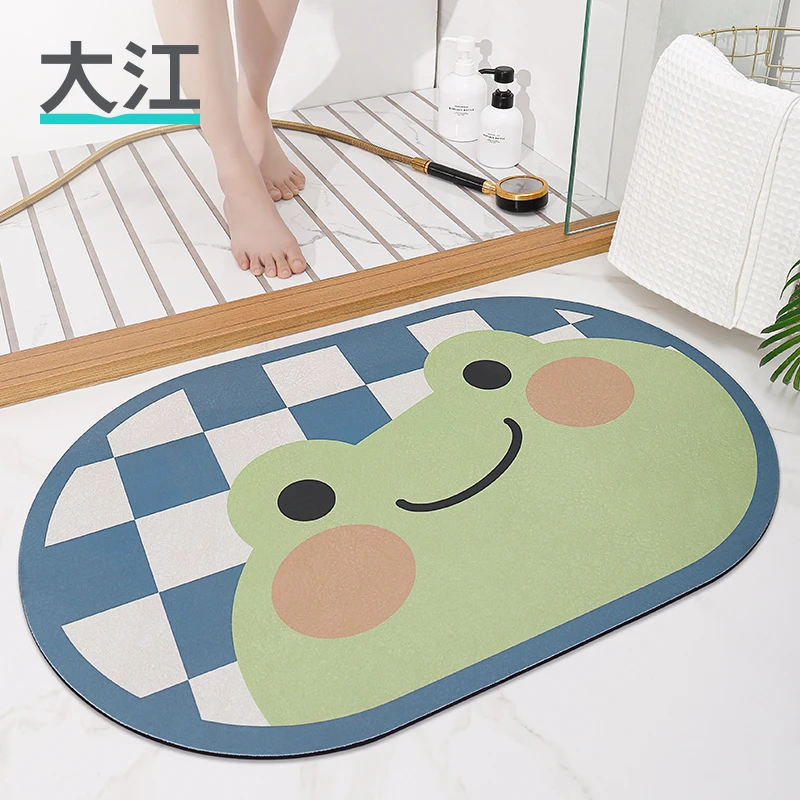 大江卫生间地垫家用浴室门口吸水垫防滑垫洗手间马桶垫子清凉脚垫