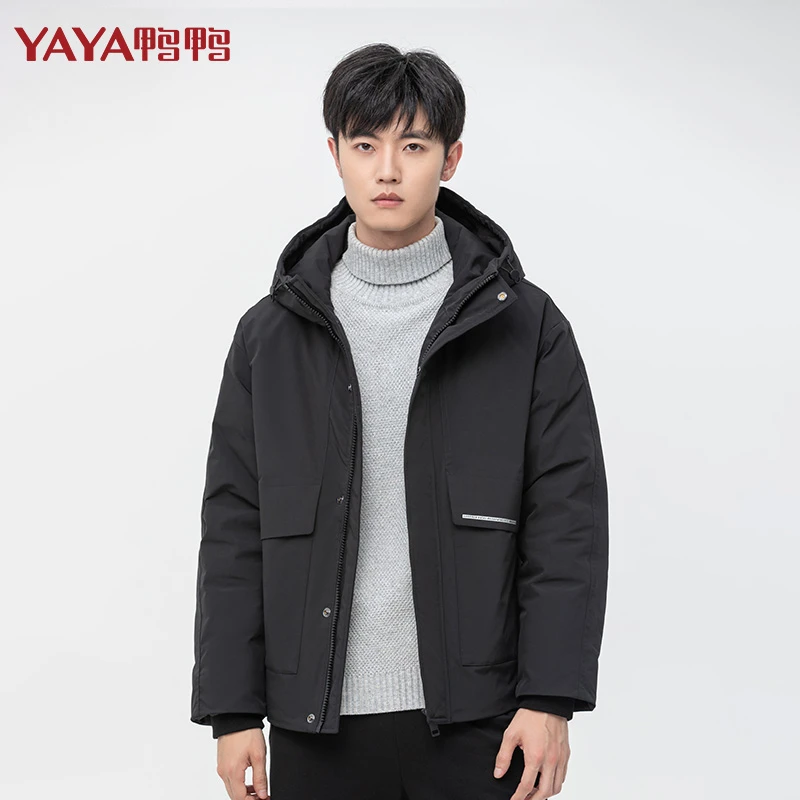 YAYA/鸭鸭【DSH07B0270】新款冬季鸭绒羽绒服时尚都市加厚男士外套