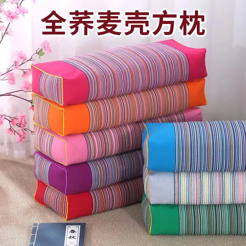 纯棉老粗布方枕头可拆洗枕芯拍一发二成人家用单人学生宿舍