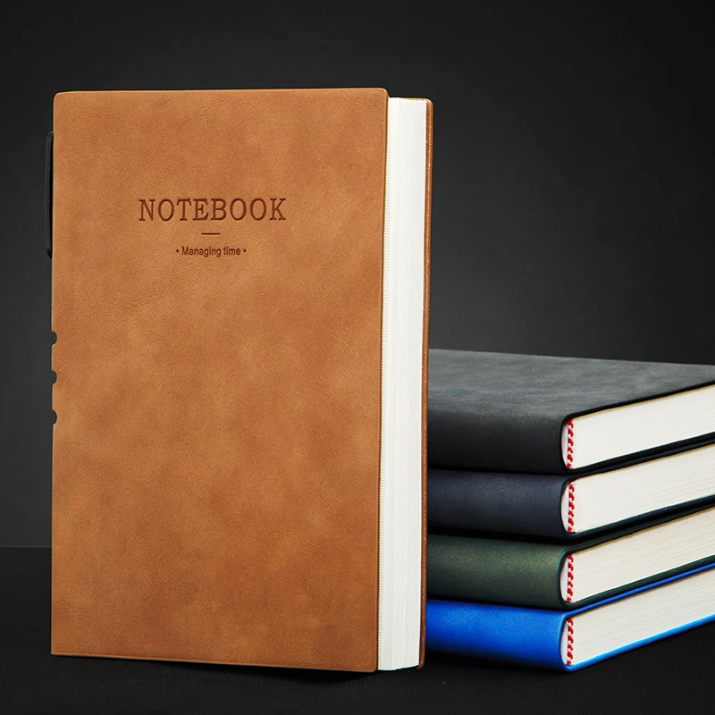 A5/B5羊巴皮加厚360页笔记本本子商务工作会议记录记事本办公用品
