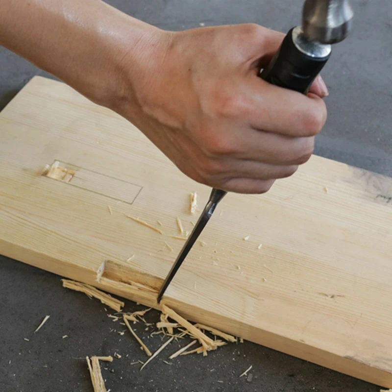 透明双色穿心凿木工凿子 木凿雕花凿 平凿 木工工具木凿铲凿