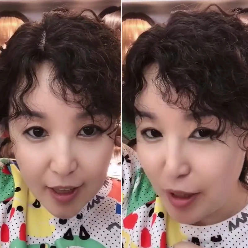 【全真发】洋气时尚卷发款补发片假发水波纹假发片波浪女士不伤发