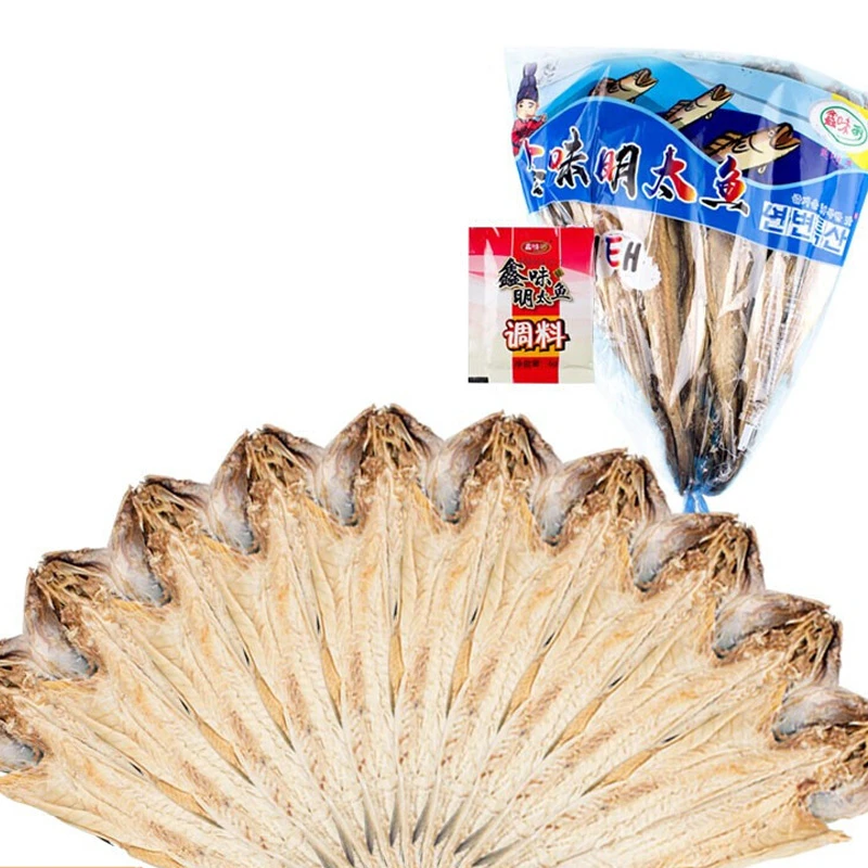 鑫味萱板明太鱼 大鱼10条装 含蘸料10袋