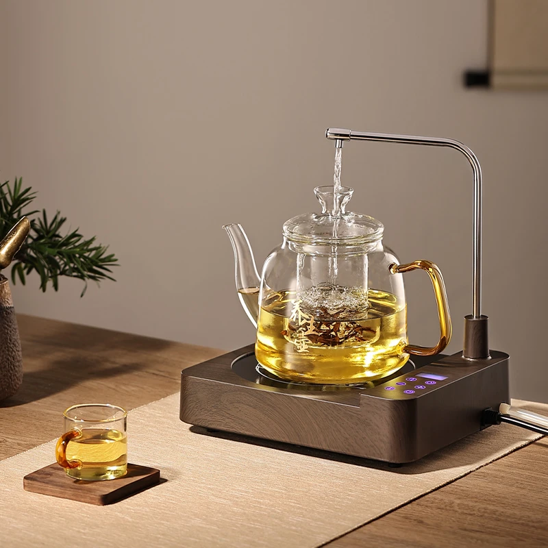 福也自动上抽水电陶炉煮茶器电热水壶家用煮茶炉烧水壶茶具套装