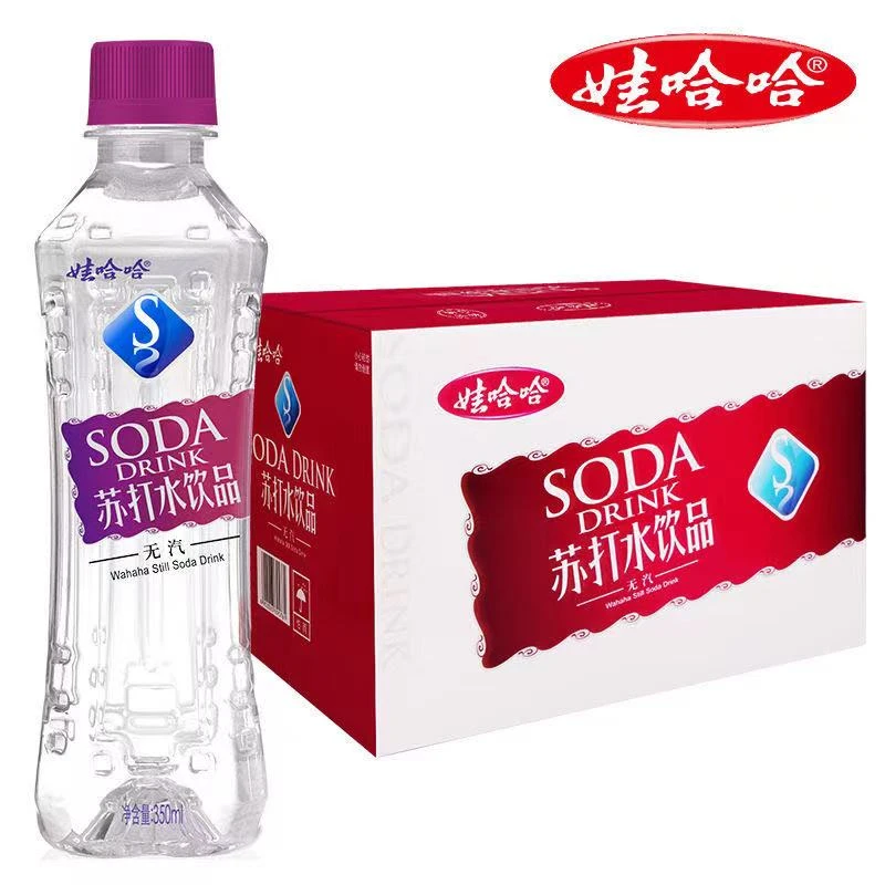 娃哈哈无汽苏打水饮品350ml*6/12/24瓶整箱甜味弱碱0脂0蔗糖饮料