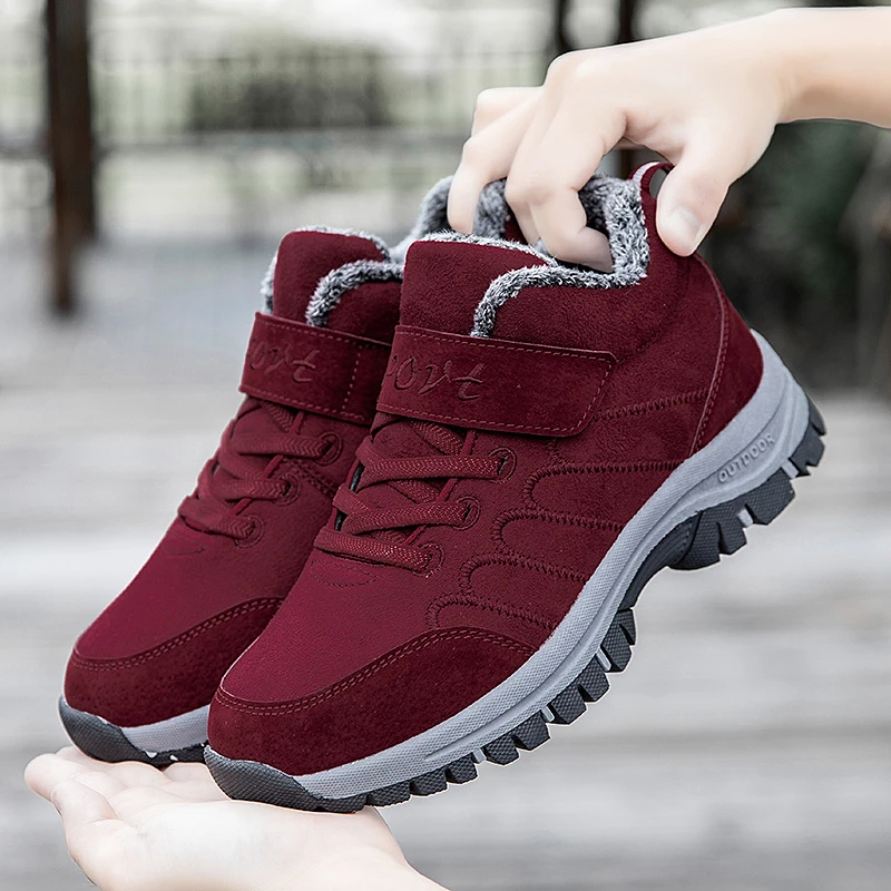 2021年新款张凯丽老人鞋舒适女妈妈保暖鞋加绒款中老年冬季棉鞋