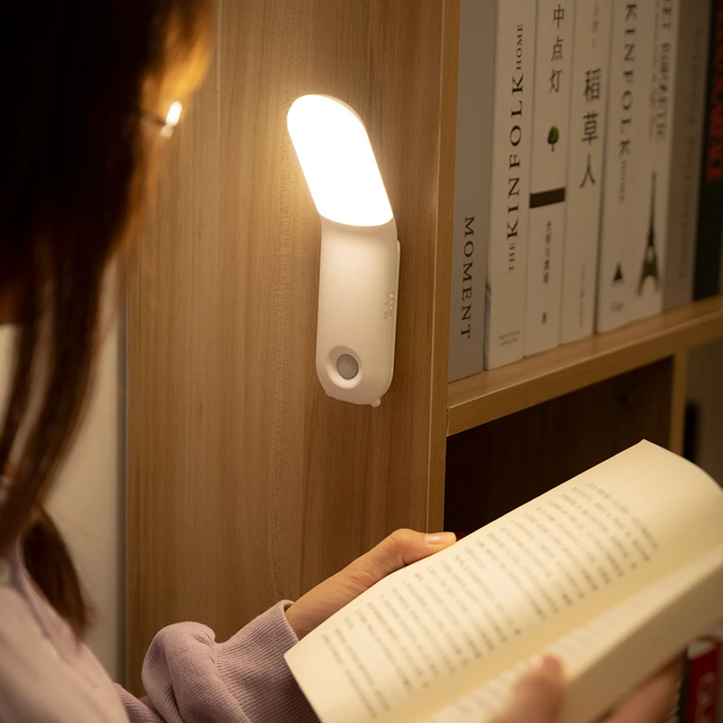 多用途弯头可充电式卧室床头阅读灯小夜灯护眼可调光调色温带遥控