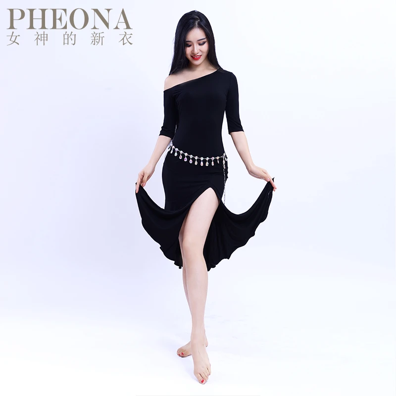 女神的新衣初学者肚皮舞服装练功服演出服连衣裙莫代尔棉X23