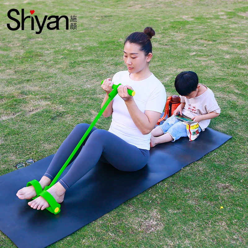 脚蹬拉力神器减肥瘦肚子仰卧起坐辅助女健身瑜伽器材家用普拉提绳