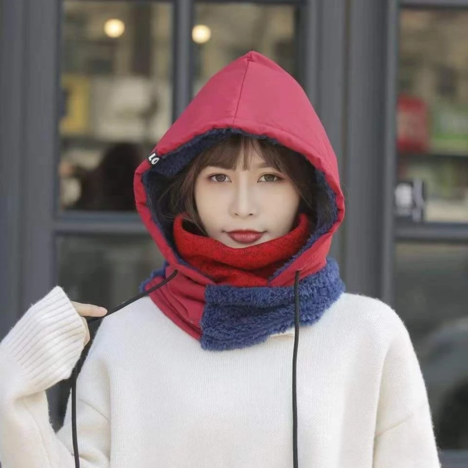 风雪帽防风放雪冬款秋冬保暖加厚骑车防寒加绒滑雪户外帽子冬季