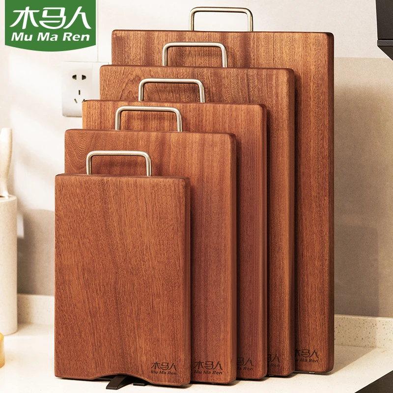 乌檀木菜板抗菌防霉家用砧板切菜板案板和面板实木粘板水果长方形