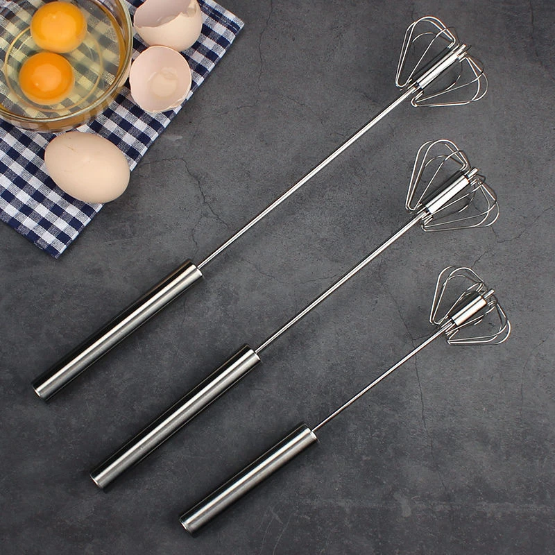 不锈钢半自动打蛋器手持按压式打蛋器手动家用打发奶油鸡蛋搅拌器