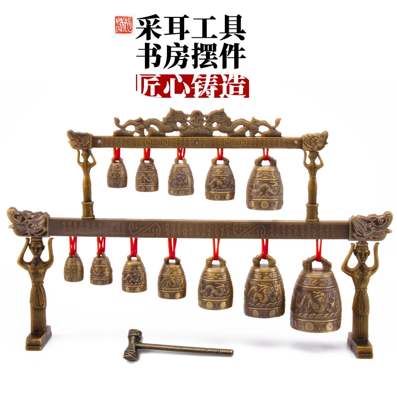 采耳工具套装采耳双层编钟沉浸式解压助眠家用专业一菲鹅毛包邮