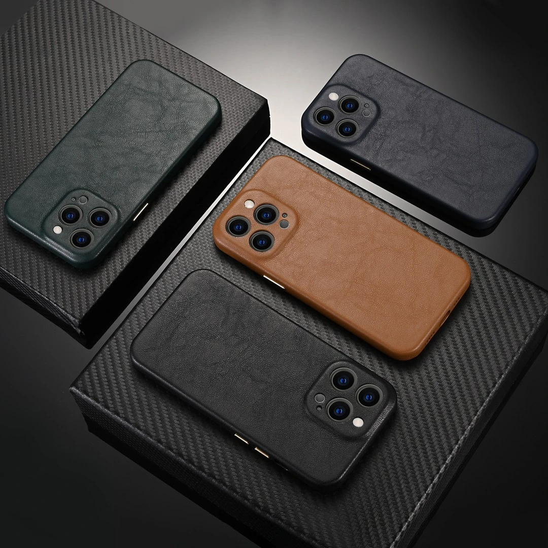 苹果华为Mate30Pro轻奢商务小羊皮皮套iPhone13手机壳12Pro全包边
