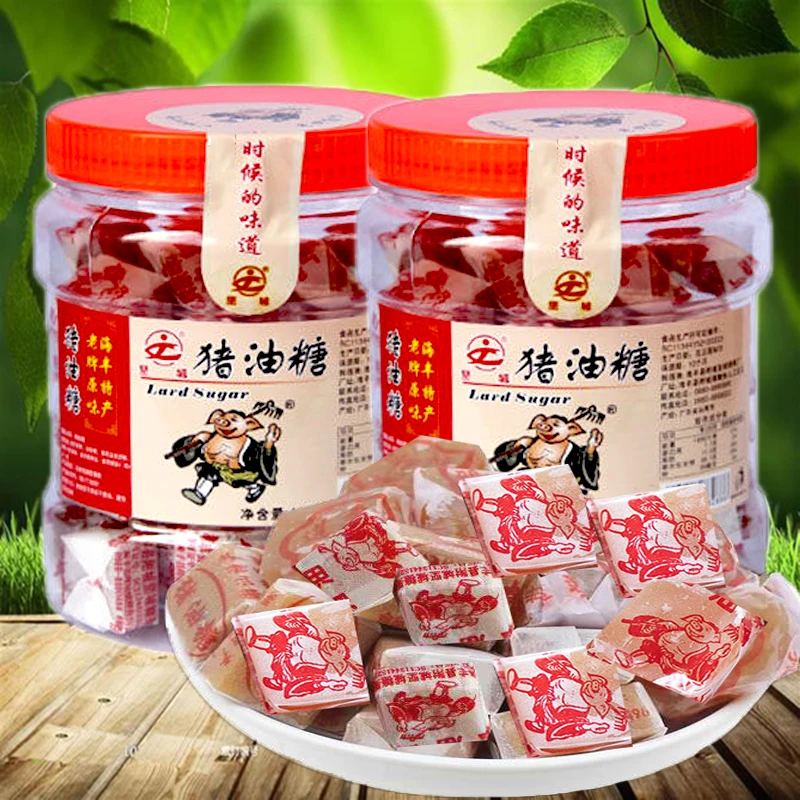 传统猪油糖220g正宗怀旧老牌8090后怀旧零食手工软糖批发粘牙糖果