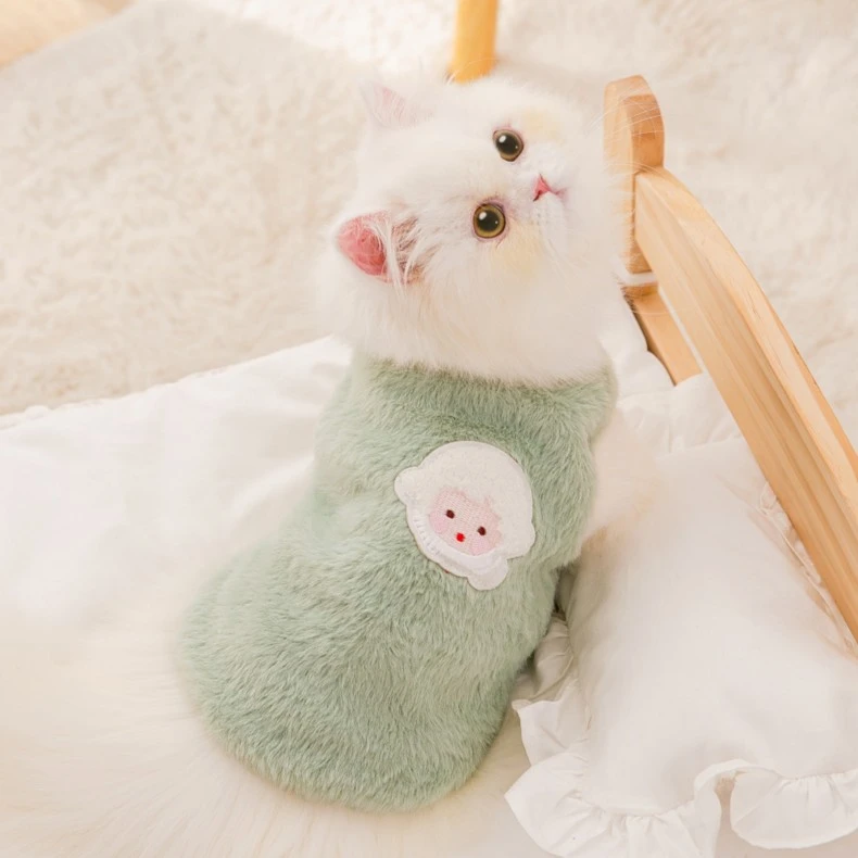 [达人]狗狗衣服仿貂绒贴布保暖可爱两脚小型犬秋冬季宠物衣服6262