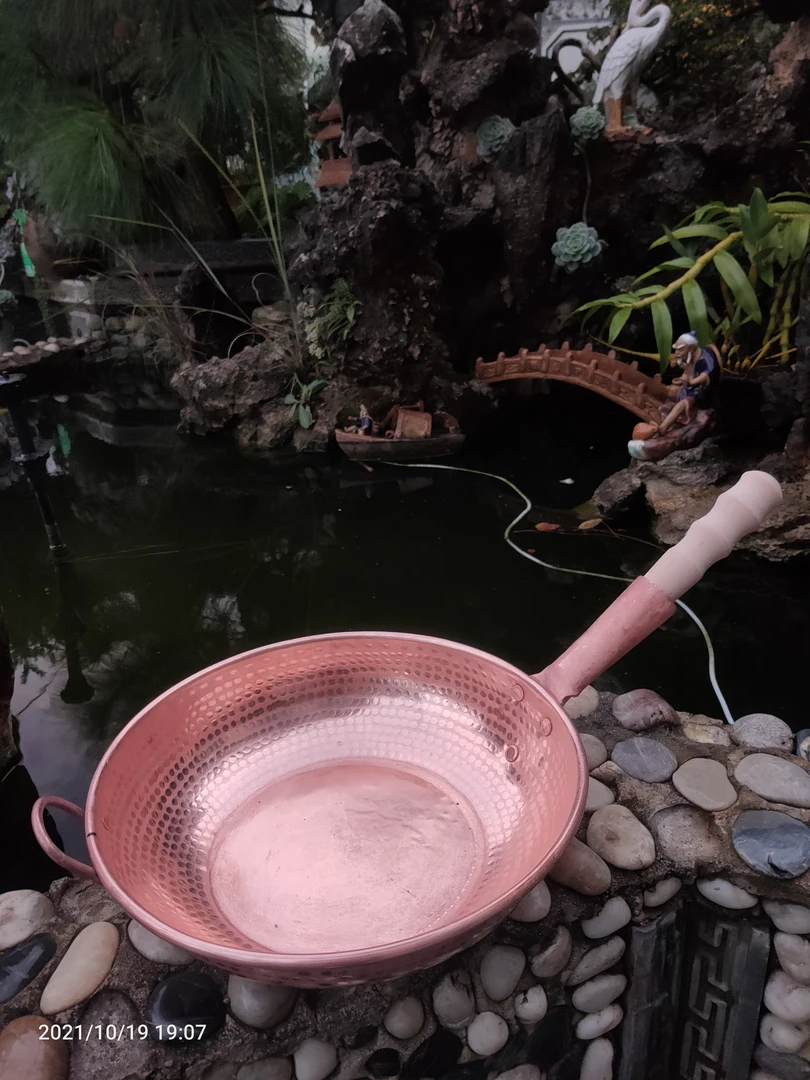 锅具纯铜纯手工电磁炉款炒菜锅