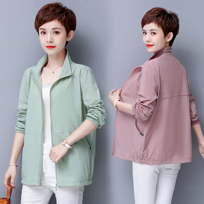 中老年女装夏装上衣服防晒衣外套中年妈妈装春秋装洋气阔太太气质