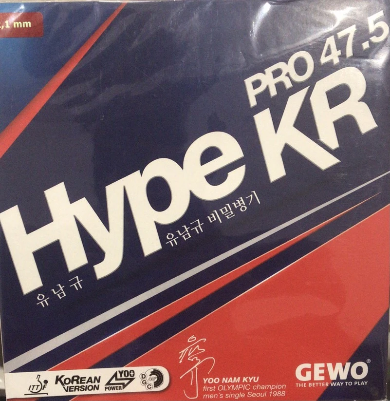GEWO捷沃 海啸HYPE KR EL乒乓球球拍胶皮海绵反胶套胶正品