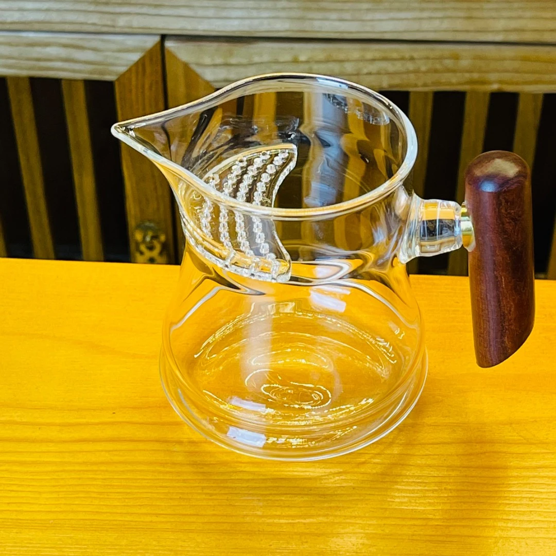 漫佳 月牙滤片木把公道杯 ≈280ml