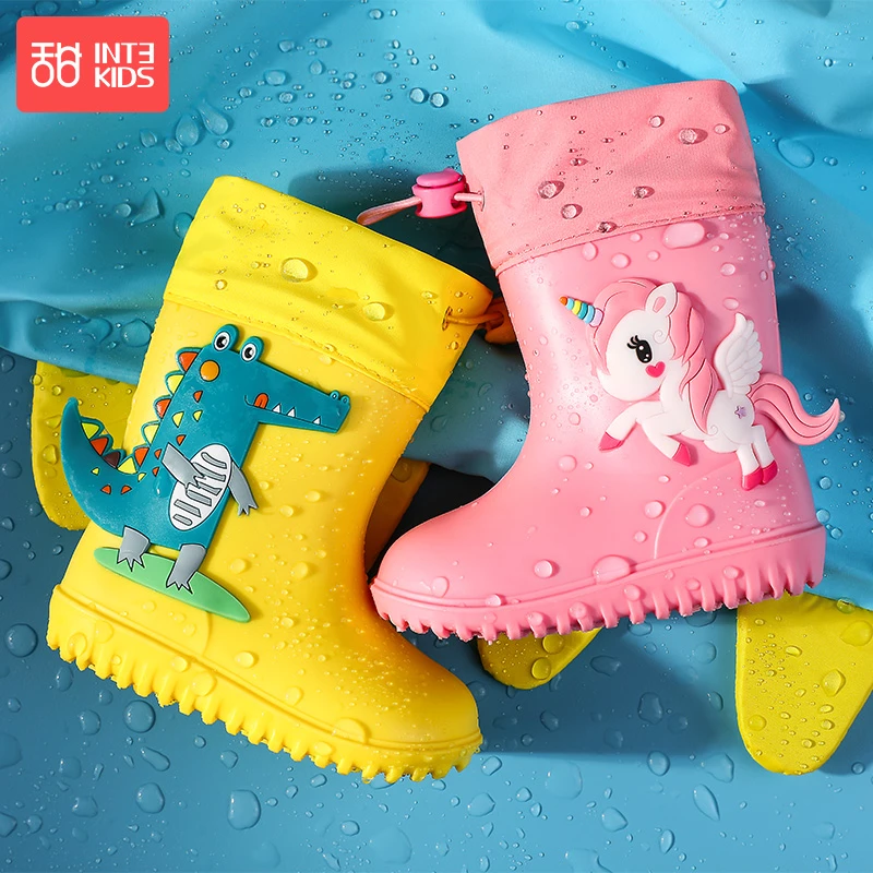 【活动专享】宝宝雨靴儿童雨鞋男童防滑胶鞋女童水靴小童幼儿防水