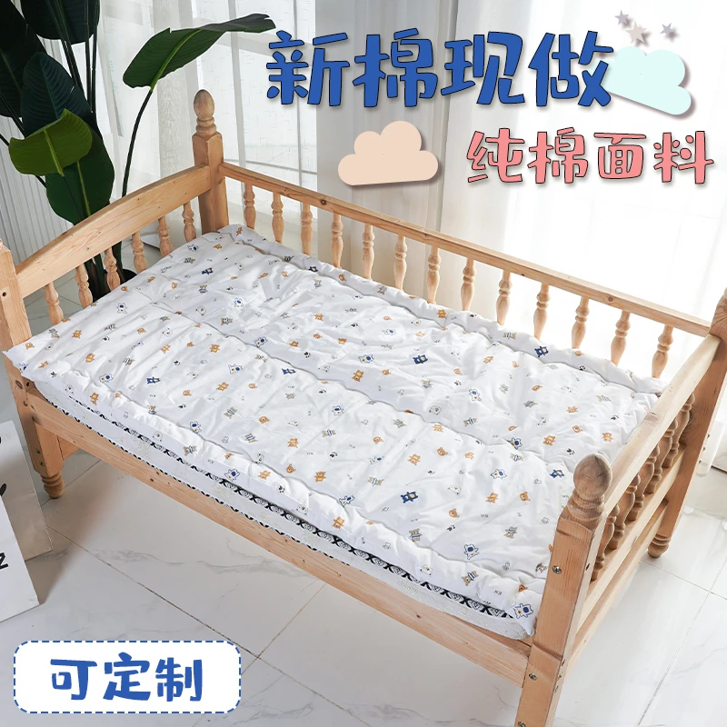 纯棉花褥子儿童床铺被棉花软床垫婴儿小垫被手工制作加宽床棉垫被