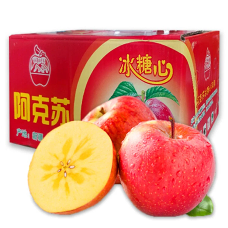 新疆阿克苏苹果/箱10斤左右(红箱)
