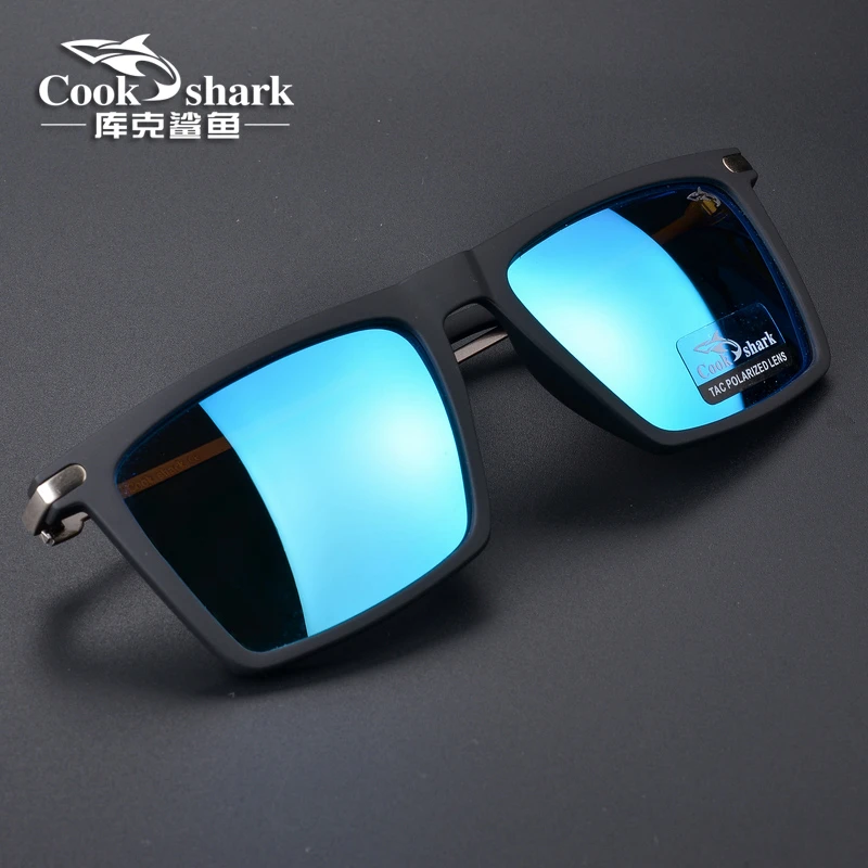 库克鲨鱼新款男士偏光太阳镜开车驾驶司机眼镜专用潮流变色墨镜男
