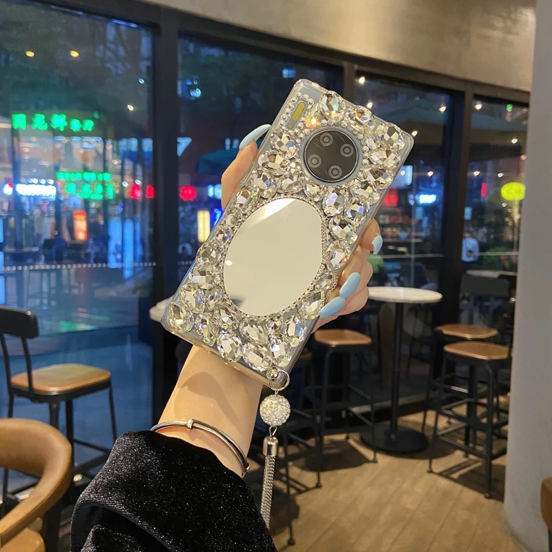 华为mate30/40系列潮流手机壳补妆镜mate30/40pro时尚女款手机壳