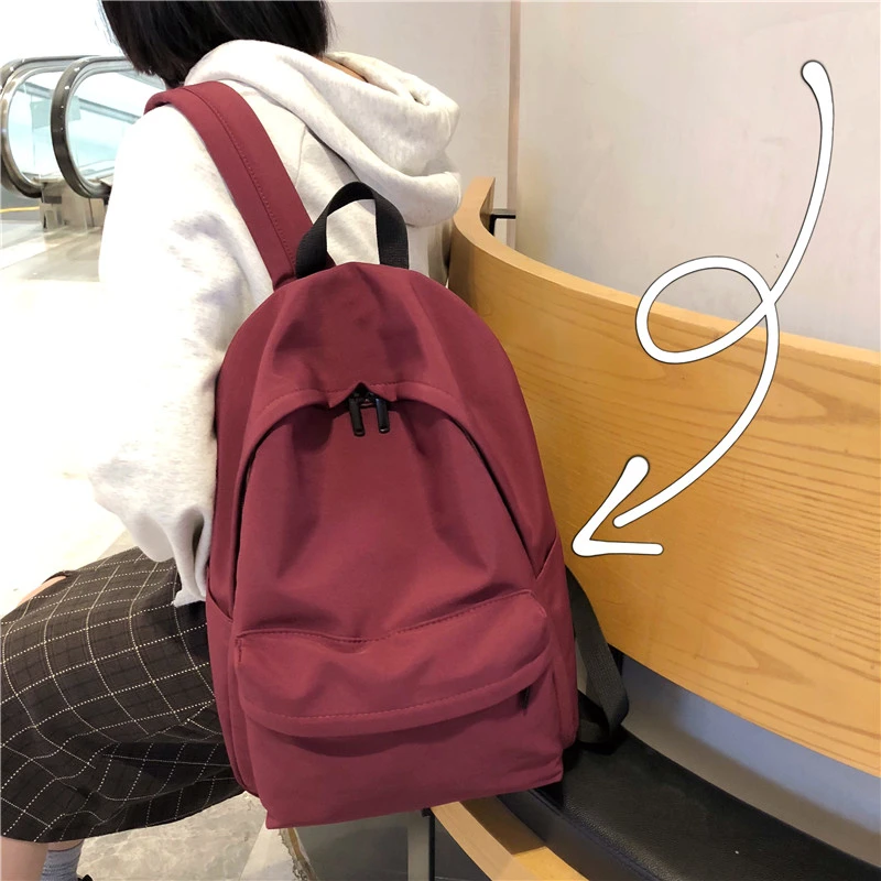 书包女大学生ins风高中生大容量百搭休闲双肩包初中生韩版背包