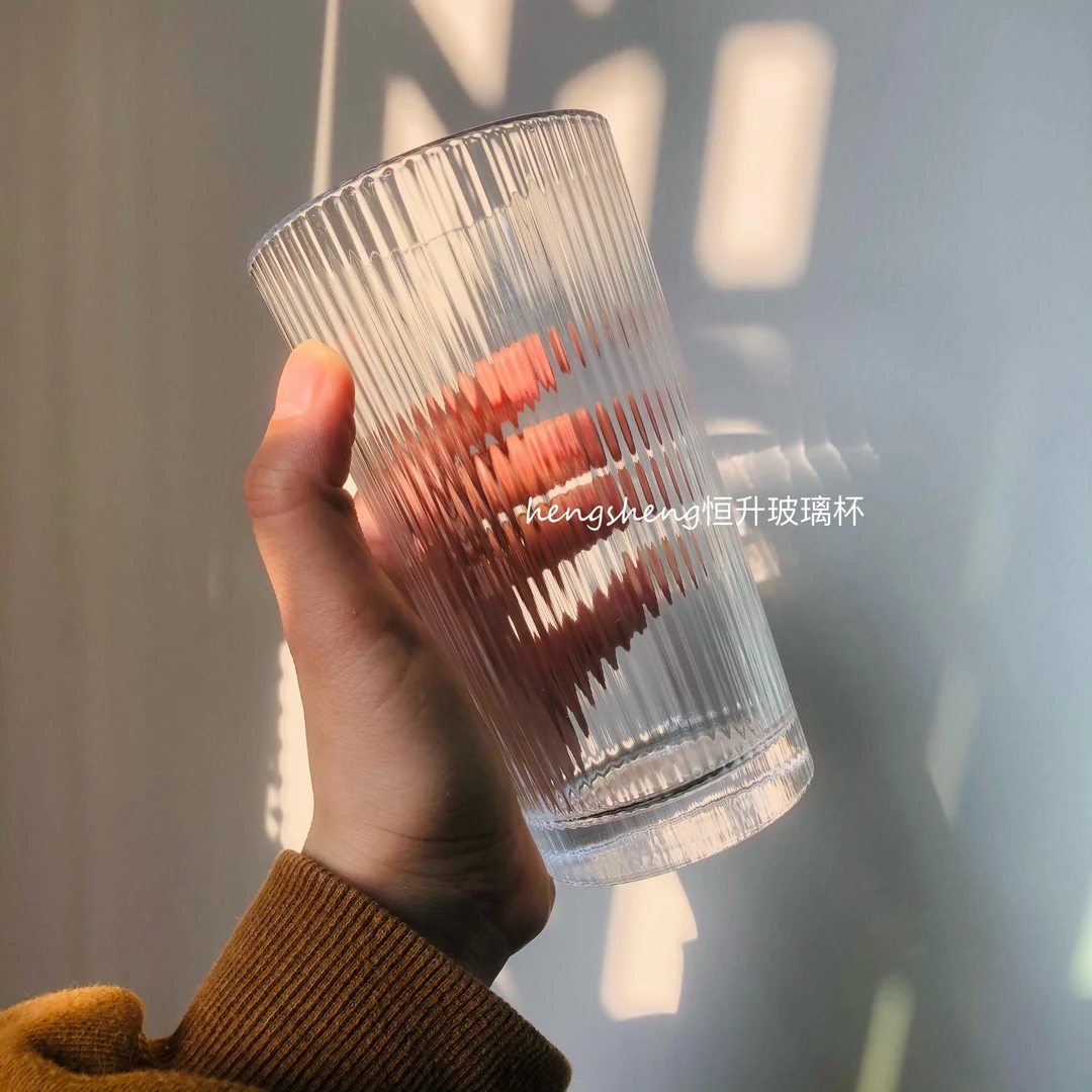 【竖条杯】ins风vintage杯子咖啡杯简约日式水杯女韩国清新可爱