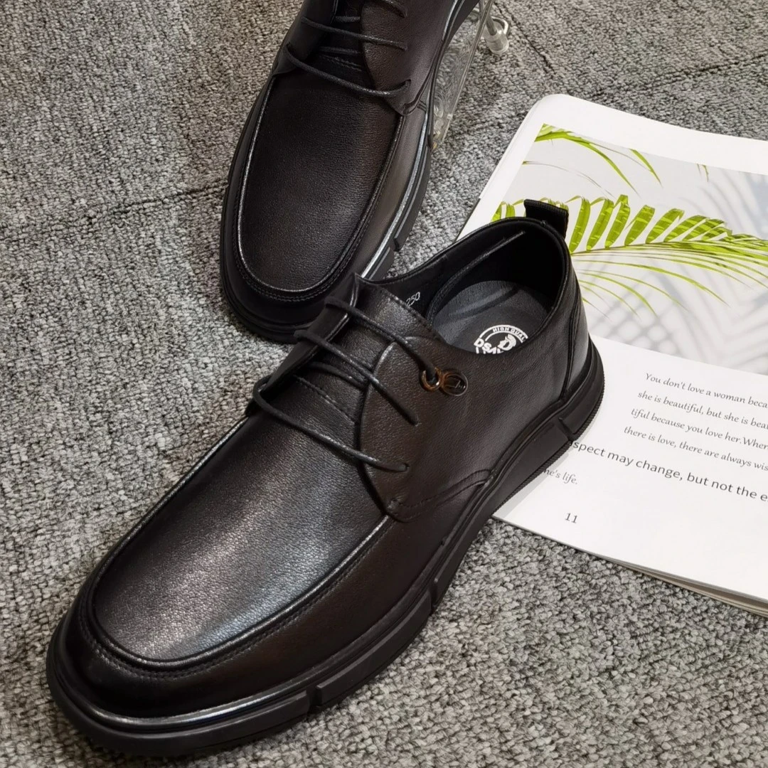 德赛帝伦德赛帝伦商务风新款优质小牛皮男士单鞋70639-11