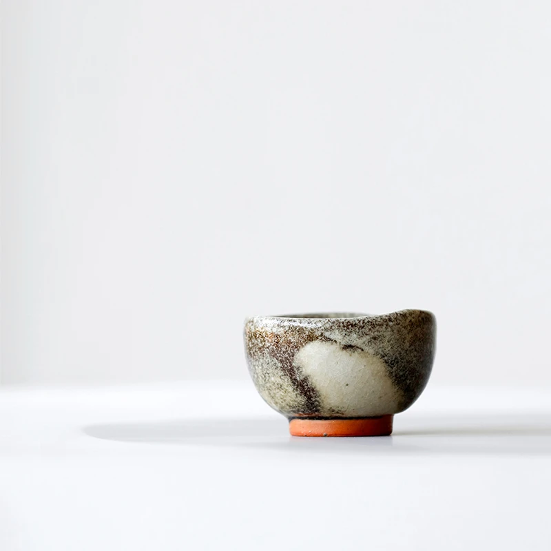 惊【孤品】艺术家雷杰 石墨 广圆杯 手工制作陶瓷茶具茶杯 7010※