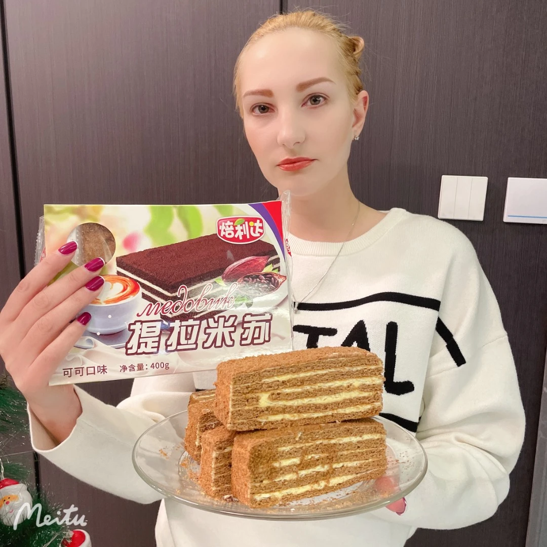 俄罗斯风味蜂蜜提拉米苏蛋糕400克装