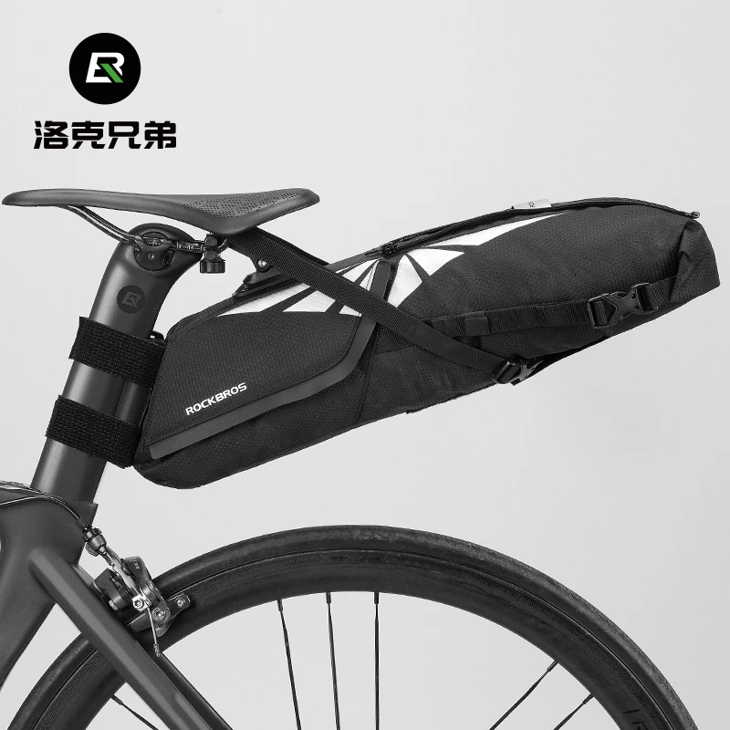 洛克兄弟折叠自行车尾包大容量后鞍座包公路车山地车长途骑行装备