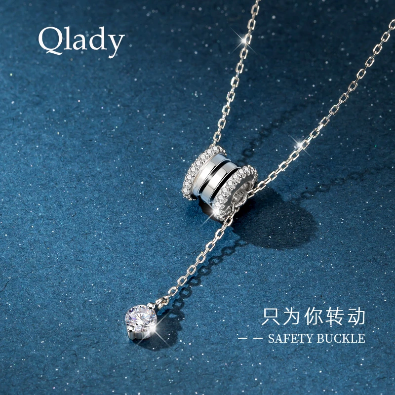 小蛮腰银项链女夏银百搭小众轻奢锁骨链饰品2022年新款潮设计感