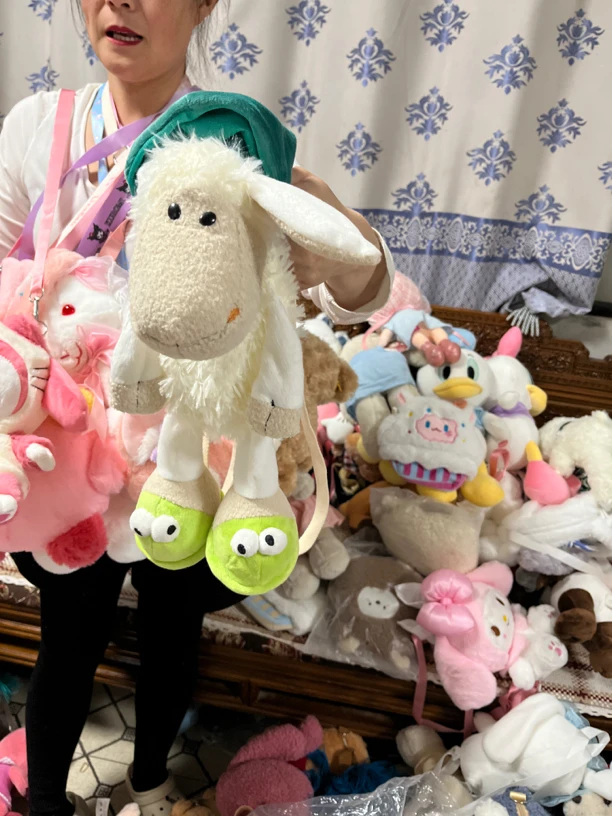 睡毛羊双背包包时尚