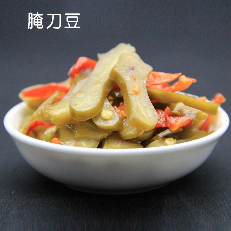 安徽特产大别山岳西农家自制腌刀豆228g×2袋