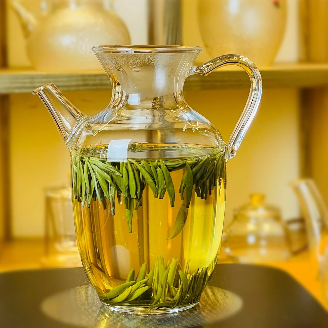 漫佳 执壶绿茶泡茶器 ≈300ml 梅花孔过滤