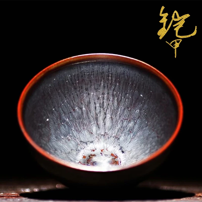 驿盏徐长和老师纯手工铠甲建盏茶器手工复古传统陶瓷烧制大师作品